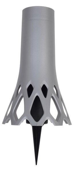 Plastia Roseta váza se zápichem 1 l stříbrná
