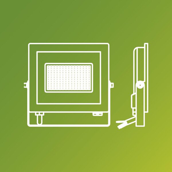 Philips Lois UltraEfficient venkovní LED reflektor Flood Light 14W 2600lm 3000K IP65, antracitový