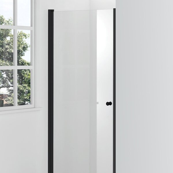 Hagser Gabi sprchové dveře 80 cm sklopné černá matný/průhledné sklo HGR22000021