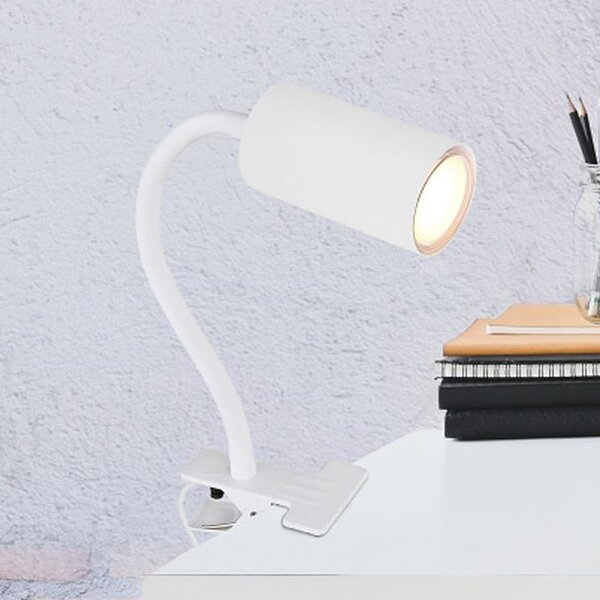 Globo Lighting Robby stolní lampička 1x25 W bílá 57911KW