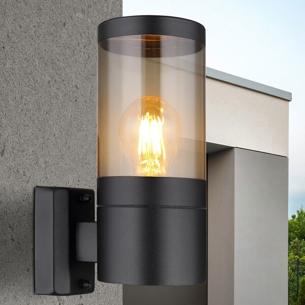 Globo Lighting Xeloo venkovní nástěnné svítidlo 1x60 W černá-kouřová 32014BS
