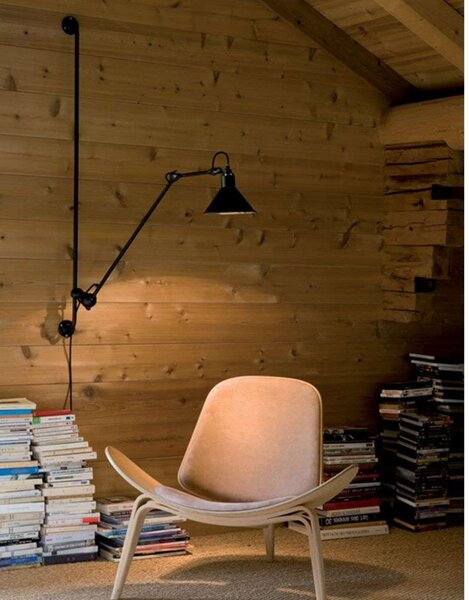 Nástěnná Svítidla Lampe Gras, Černá, Obývací pokoj, Kov, Industriální design