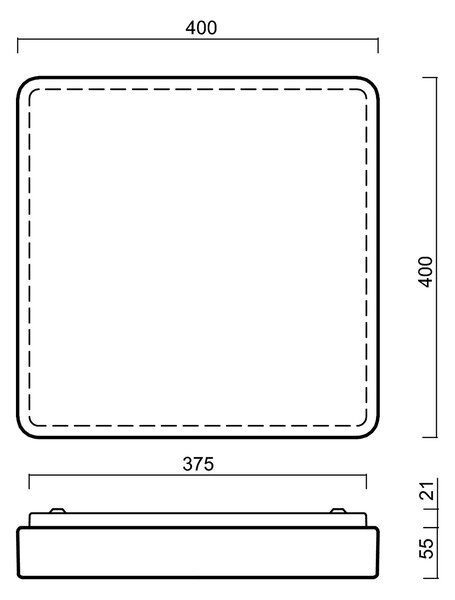 OS TIL52610 TILIA C2 stropní/nástěnné plastové svítidlo bílá / černá IP54 3x25W E27 - OSMONT