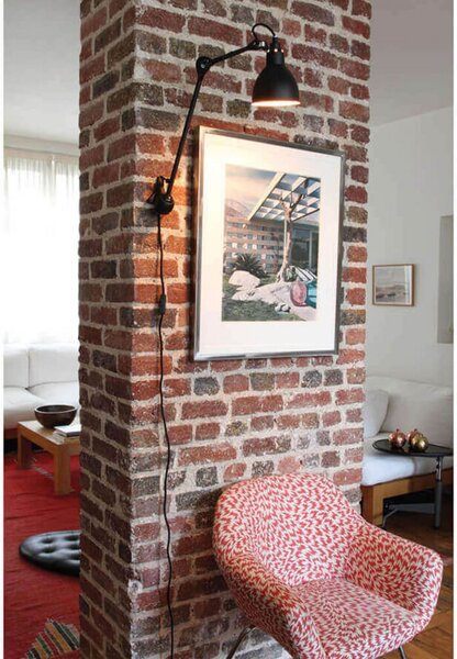 Nástěnná Svítidla Lampe Gras, Černá, Obývací pokoj, Kov