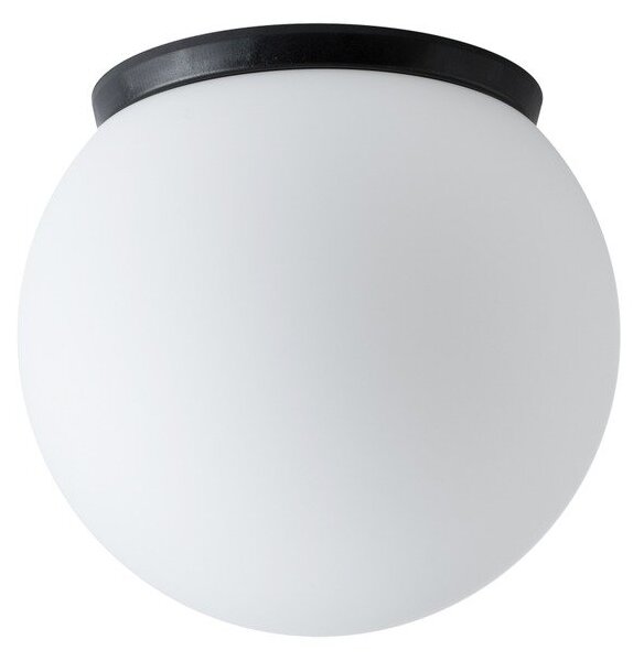 OS STY58021 STYX 1 stropní/nástěnné skleněné svítidlo černá / bílá IP65 25W E27 - OSMONT