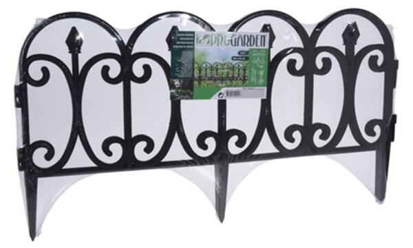 ProGarden Plůtek zahradní Alfred 4 ks 60x30 cm černý