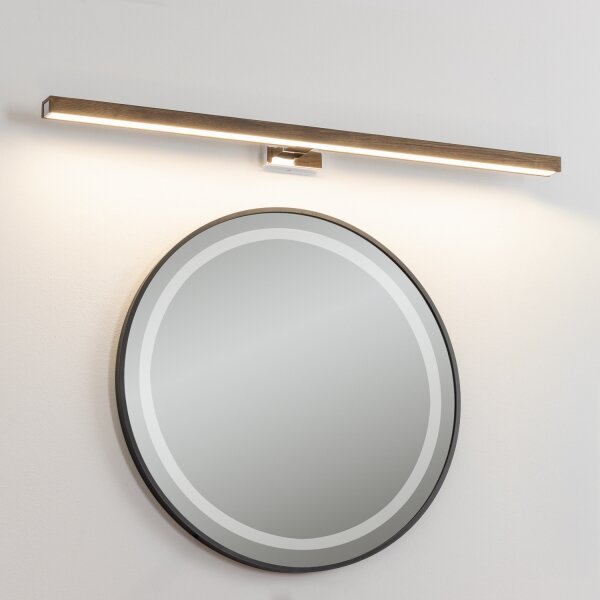 BRILAGI-LED Koupelnové osvětlení zrcadla WOODY MIRROR LED/15W/230V IP44 dub/chro