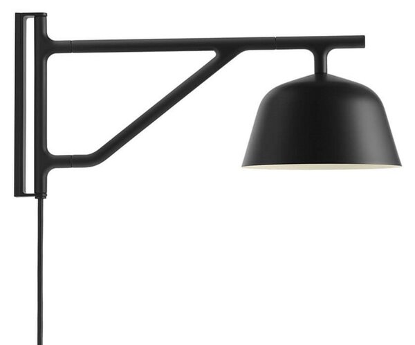 Nástěnná Svítidla Muuto, Černá, Obývací pokoj, Hliník