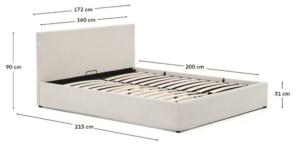 Kave Home Postel Nahiri 160 x 200 cm