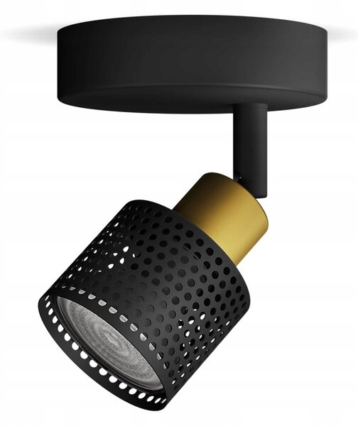 Nástěnné a stropní svítidlo GU10 LED Černo-měděné Niall Philips