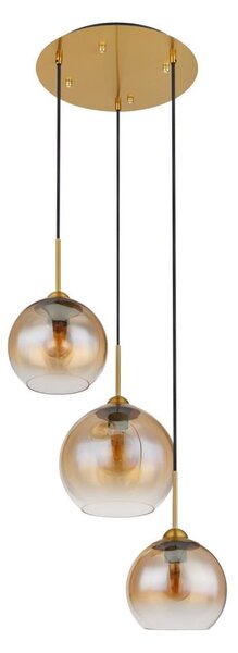 Globo 15788-3H - Lustr na lanku JAMESSA 3xE27/60W/230V mosaz