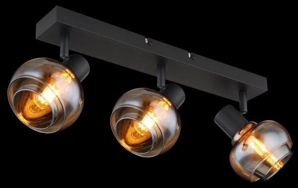 Globo 54309-3B - Bodové svítidlo TOKKI 3xE14/40W/230V černá