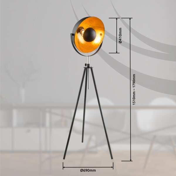 Globo 58305 - Stojací lampa LENN 1xE27/60W/230V