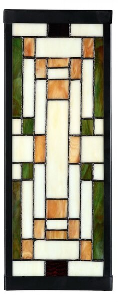 Nástěnná lampa tiffany Yves II - 14*16*40 cm E27/max 1*100W - Clayre & Eef