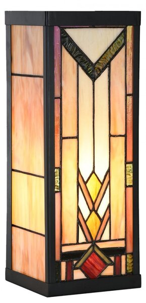 Nástěnná lampa tiffany Yves III - 14*16*40 cm E27/max 1*100W - Clayre & Eef