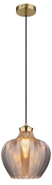 Globo 15898H1 - Lustr na lanku JESSICA 1xE27/60W/230V pr. 22 cm kouřová