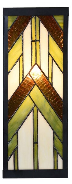 Nástěnná lampa tiffany Yves - 14*16*40 cm E27/max 1*100W - Clayre & Eef