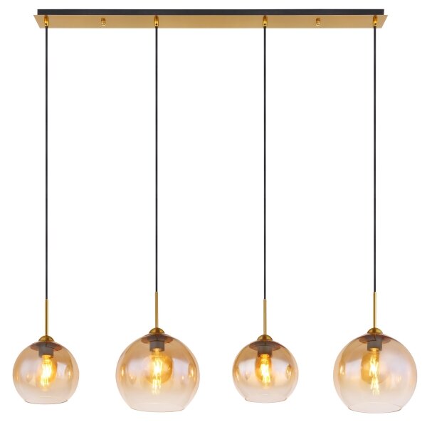 Globo 15788-4H - Lustr na lanku JAMESSA 4xE27/60W/230V mosaz