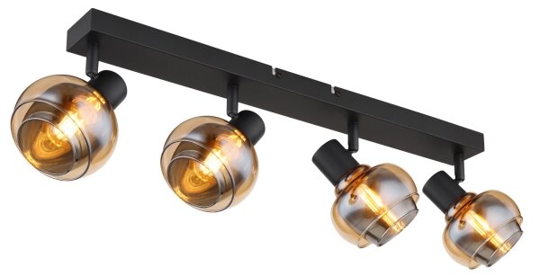 Globo 54309-4B - Bodové svítidlo TOKKI 4xE14/40W/230V černá