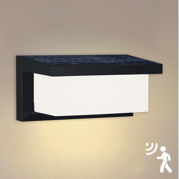 Brilagi - LED Solární nástěnné svítidlo se senzorem BRICKY LED/5W/6V IP65