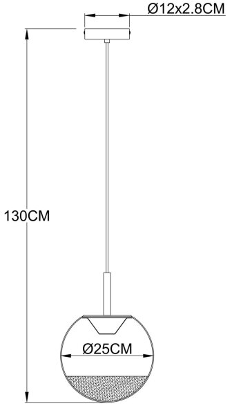 Globo 16057H - LED Lustr na lanku SEVERIN LED/8W/230V