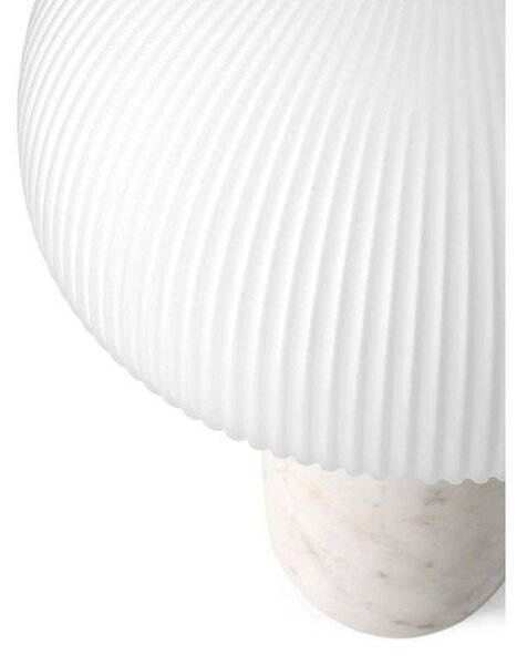 Stolní lampa Vipp, stmívatelné, Bílá, Obývací pokoj, Sklo