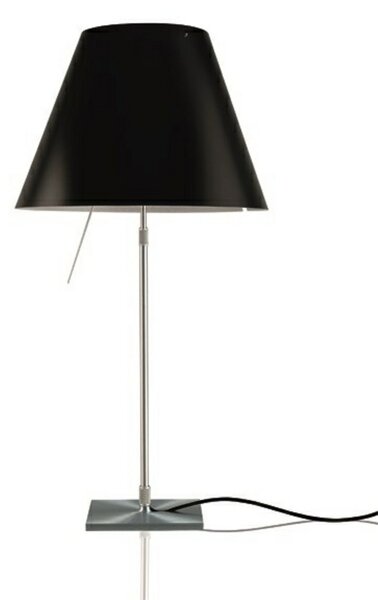 Stolní lampa Luceplan, Černá, Obývací pokoj, Hliník