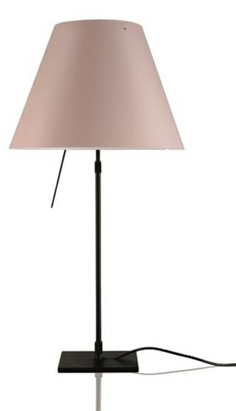 Stolní lampa Luceplan, stmívatelné, Pudrová, Obývací pokoj, Hliník