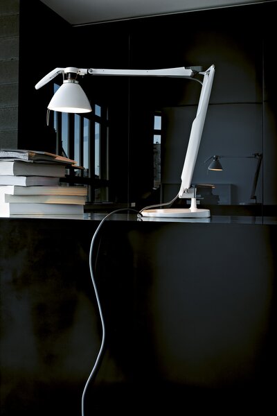 Stolní lampa Luceplan, Černá, Pracovna, Kov