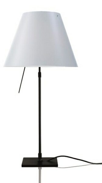 Stolní lampa Luceplan, stmívatelné, Bílá, Obývací pokoj, Hliník
