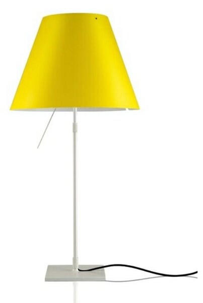 Stolní lampa Luceplan, Žlutá, Obývací pokoj, Hliník