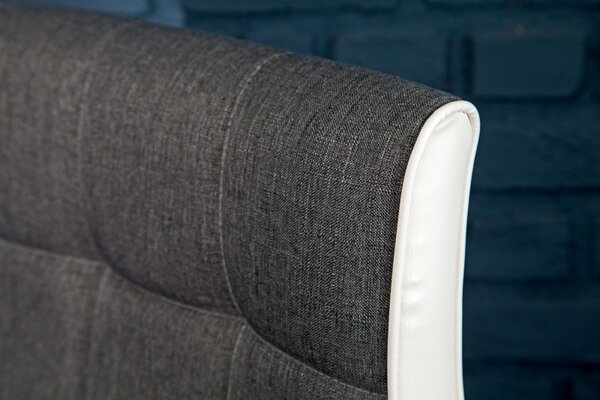 2SET barová židle MODENA 90-115 CM šedo-bílá Nábytek | Jídelní prostory | Barové židle