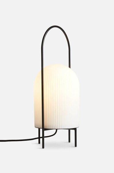 Stolní lampa Woud, Bílá, Obývací pokoj, Sklo