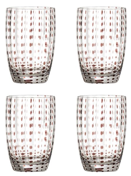 Skleničky Brinley Brown 350 ml – set 4 ks