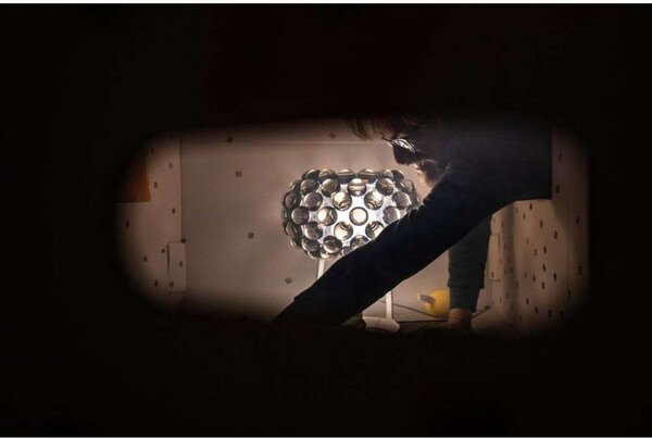 Stolní lampa Foscarini, stmívatelné, Transparentní, Obývací pokoj, Kov