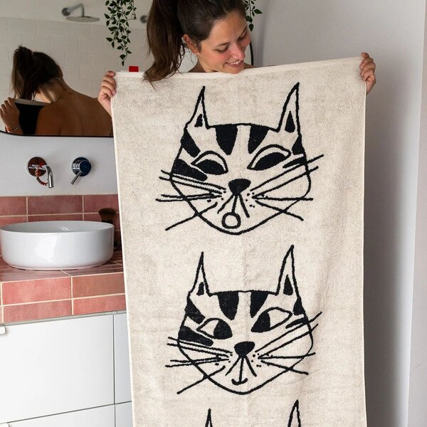 Bavlněná osuška Kitty 70 × 140 cm