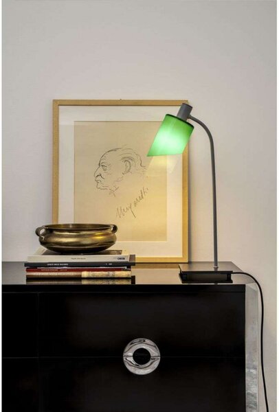 Stolní lampa Nemo Lighting, Zelená, Obývací pokoj, Kov