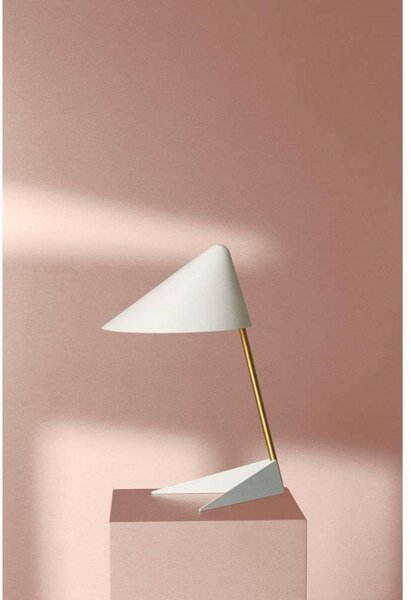 Stolní lampa Warm Nordic, Ambience, Bílá, Obývací pokoj, Kov, Design