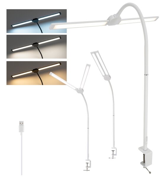 Brilagi - LED Stmívatelná stolní lampa USB VARIO LED/14W/5V 3000-6000K bílá
