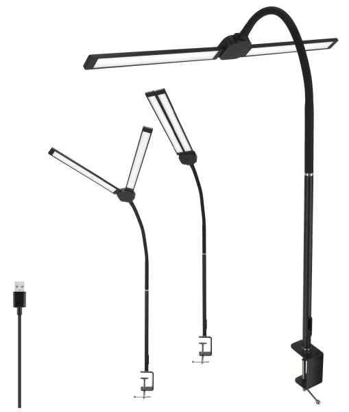 Brilagi - LED Stmívatelná stolní lampa USB VARIO LED/14W/5V 3000-6000K černá