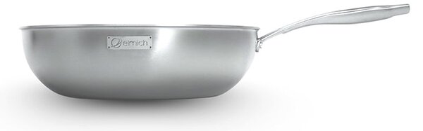 Elmich Nepřilnavá nerezová Wok pánev Tria Ceramic s keramickým povrchem Ø 24 cm