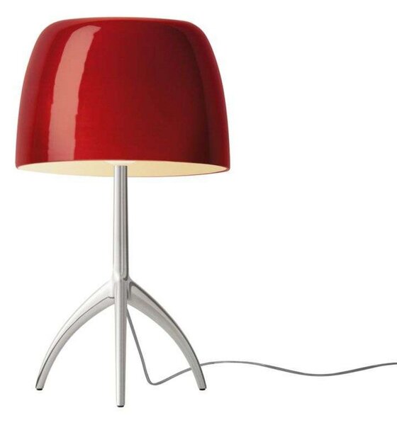 Stolní lampa Foscarini, Červená, Obývací pokoj, Hliník