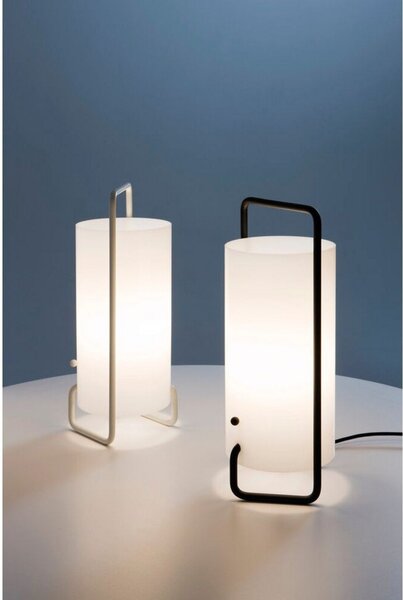 Stolní lampa Santa & Cole, stmívatelné, Černá, Obývací pokoj, Plast