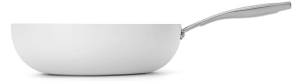 Elmich Nepřilnavá keramická Wok pánev Vital Ø 26 cm - krémově bílá