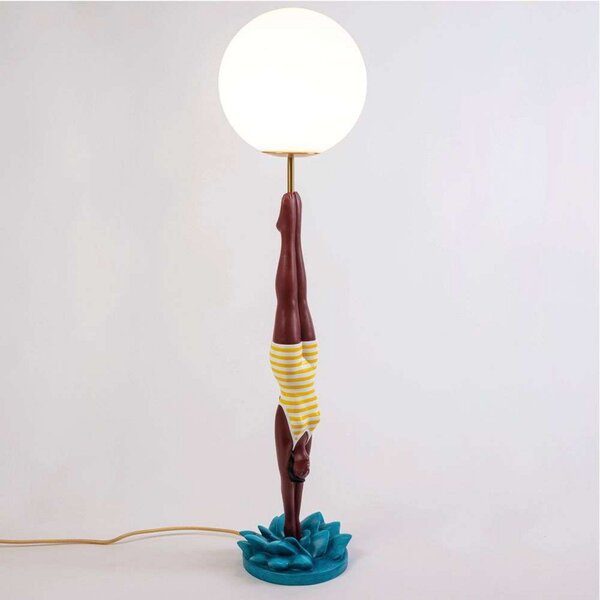 Stolní lampa SELETTI, Žlutá, Obývací pokoj, Kov