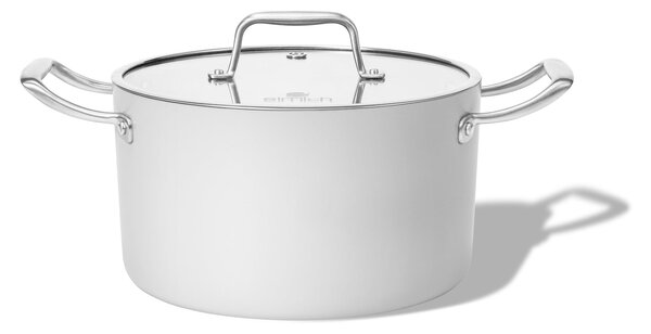 Elmich Nepřilnavý keramický hrnec Vital Ø 20 cm (2.5L) - krémově bílá
