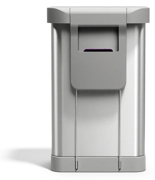 Pedálový odpadkový koš Simplehuman – 45 l, kartáčovaná ocel, FPP, kapsa na sáčky