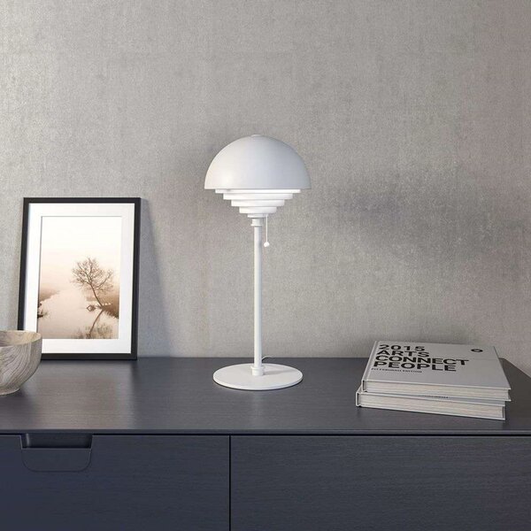Stolní lampa Herstal, Bílá, Obývací pokoj, Kov