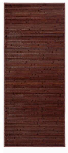 Tmavě hnědý bambusový koberec 75x175 cm – Casa Selección