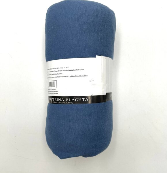 Barevné prostěradlo 100% bavlna 140-160x200cm Barva: modrá